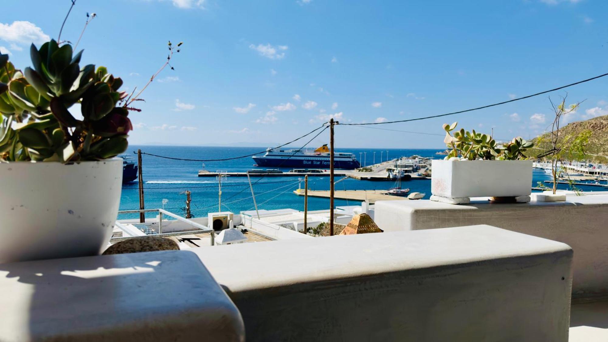 Mykonos Tourlos Nests - Sea View Escape Daire Dış mekan fotoğraf