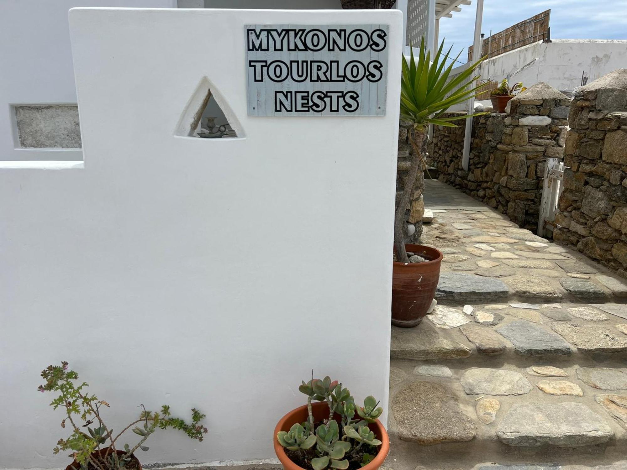 Mykonos Tourlos Nests - Sea View Escape Daire Dış mekan fotoğraf